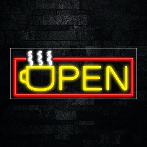 Open LED Flex Neon Sign 30" x 12"