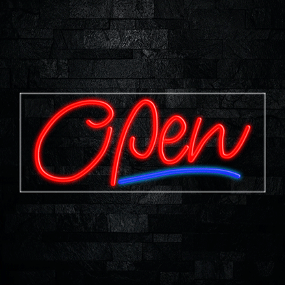 Open LED Flex Neon Sign 30" x 12"
