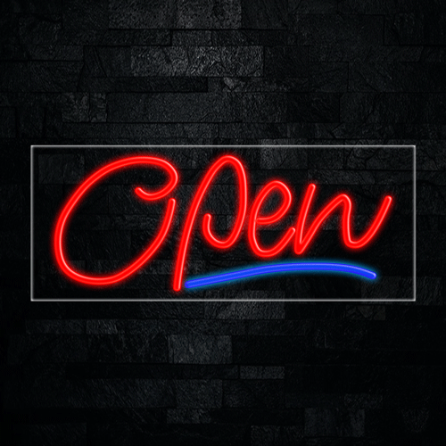 Open LED Flex Neon Sign 30" x 12"