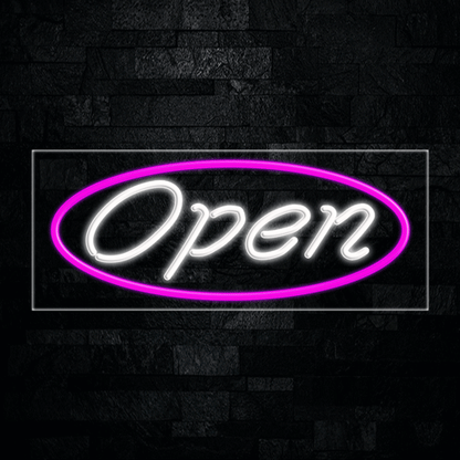 Open LED Flex Neon Sign 30" x 12"