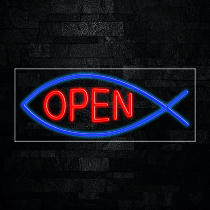 Open LED Flex Neon Sign 30" x 12"