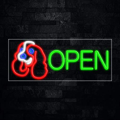 Open LED Flex Neon Sign 30" x 12"