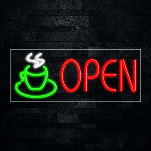 Open LED Flex Neon Sign 30" x 12"