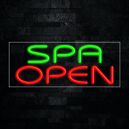 Spa Open LED Flex Neon Sign 30" x 12"