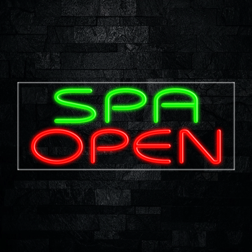 Spa Open LED Flex Neon Sign 30" x 12"