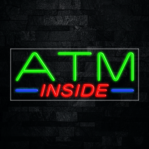 Atm Inside LED Flex Neon Sign 30" x 12"