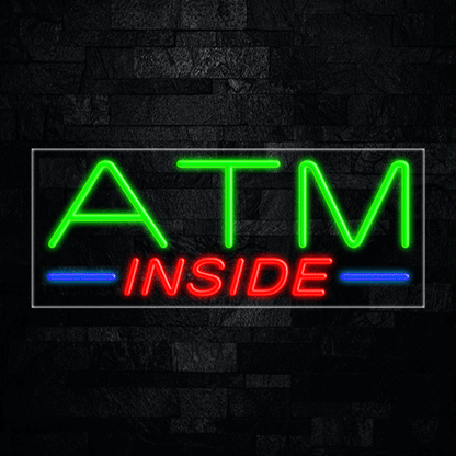 Atm Inside LED Flex Neon Sign 30" x 12"