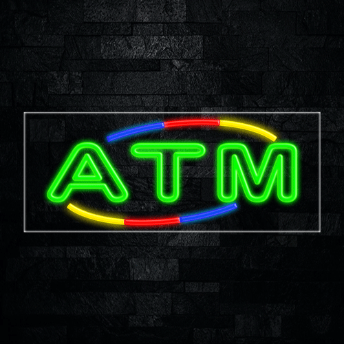 Atm LED Flex Neon Sign 30" x 12"