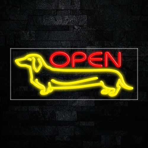 Open Pet LED Flex Neon Sign 30" x 12"