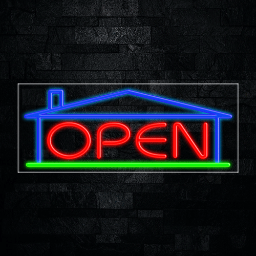 Open LED Flex Neon Sign 30" x 12"