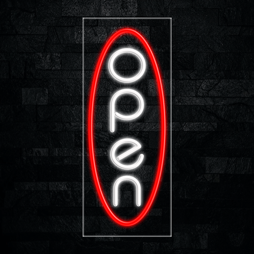 Open  LED Flex Neon Sign 12" x 30"