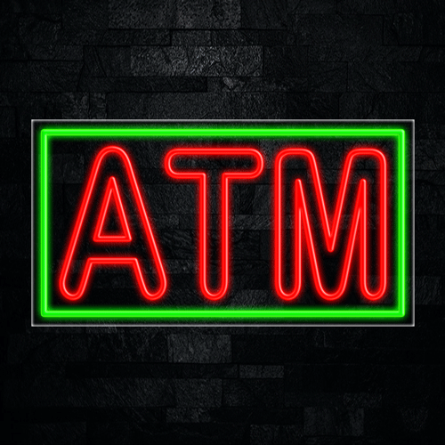 Atm LED Flex Neon Sign 33" x 18"