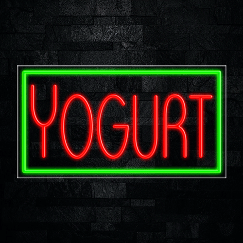 Yogurt LED Flex Neon Sign 33" x 18"