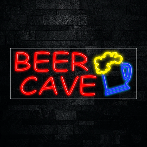 Beer Cave LED Flex Neon Sign 30" x 12"