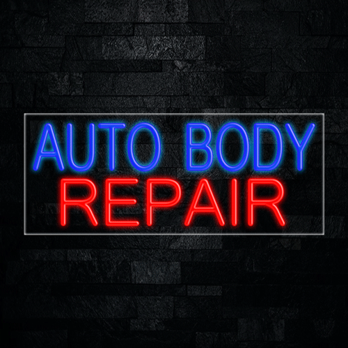 Auto Body Repair LED Flex Neon Sign 30" x 12"