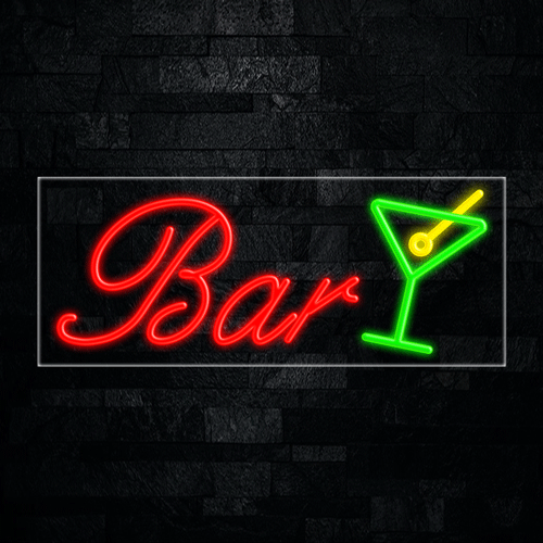 Bar LED Flex Neon Sign 30" x 12"