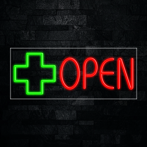 Medical Open LED Flex Neon Sign 30" x 12"