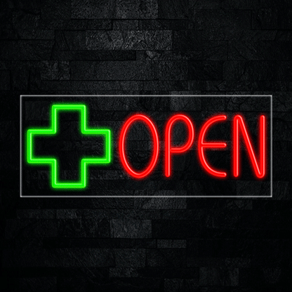 Medical Open LED Flex Neon Sign 30" x 12"