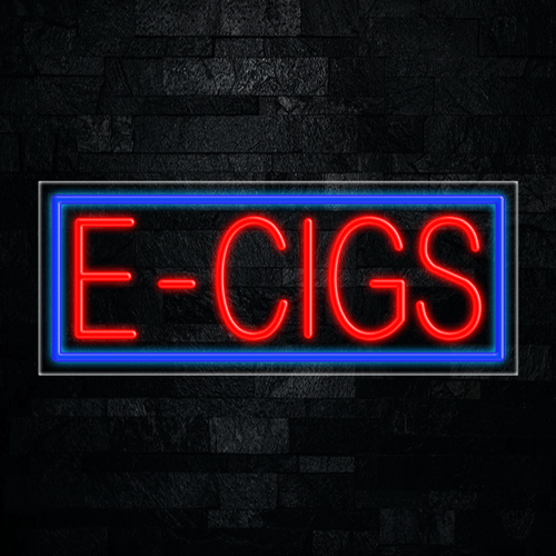 E-cigs LED Flex Neon Sign 30" x 12"