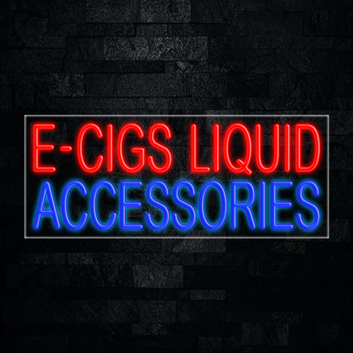 E-cigs Liquid Accessories LED Flex Neon Sign 30" x 12"