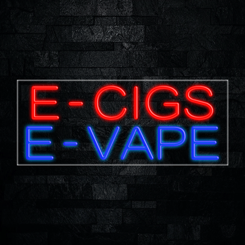 E-cigs E-vape LED Flex Neon Sign 30" x 12"