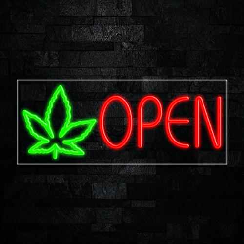 Open LED Flex Neon Sign 30" x 12"