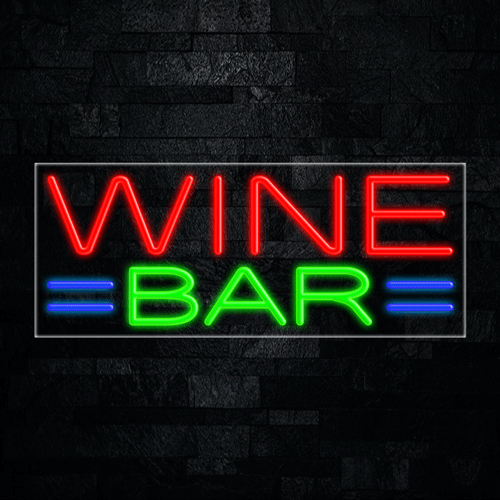 Wine Bar LED Flex Neon Sign 30" x 12"