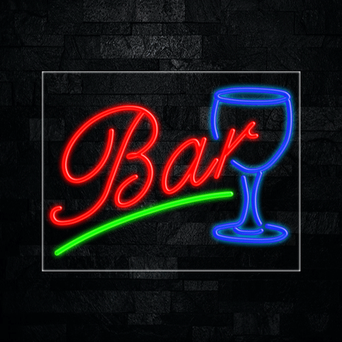 Bar LED Flex Neon Sign 28 x 22
