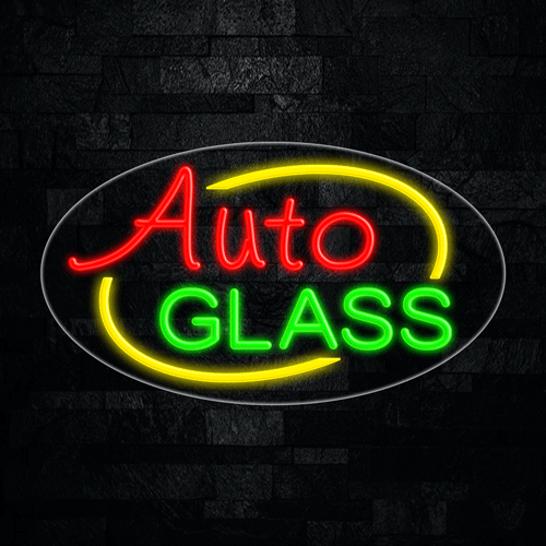 Auto Glass LED Flex Neon Sign 28" x 16"