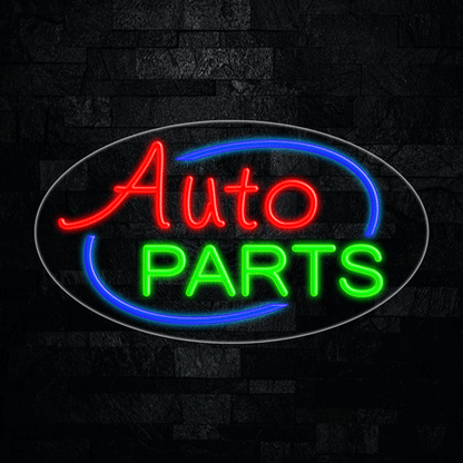Auto Parts LED Flex Neon Sign 28" x 16"
