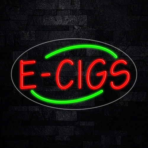 E-cigs LED Flex Neon Sign 28" x 16"
