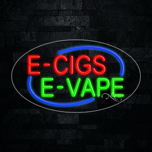 E-cigs E-vape LED Flex Neon Sign 28" x 16"