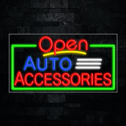 Open Auto Accessories LED Flex Neon Sign 33" x 18"