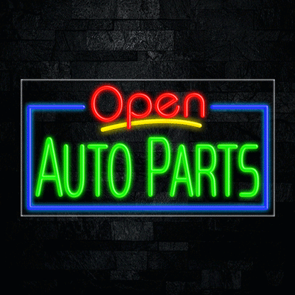 Open Auto Parts LED Flex Neon Sign 33" x 18"
