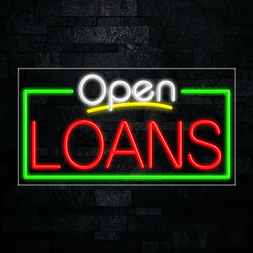 Open Loans LED Flex Sign 33"x 18"