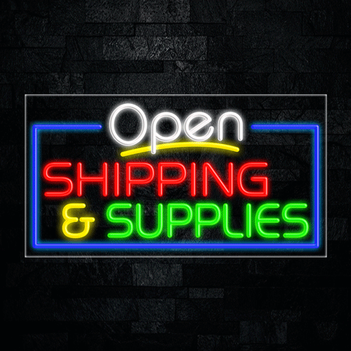 Open Shipping & Supplies LED Flex Sign 33"x 18"