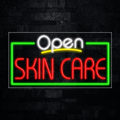 Open Skin Care LED Flex Sign 33"x 18"