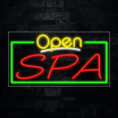 Open Spa LED Flex Sign 33"x 18"