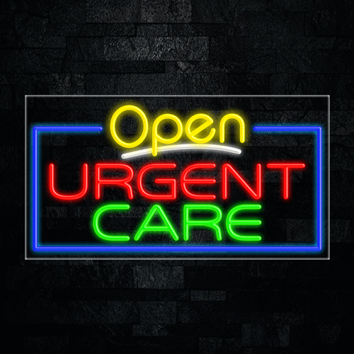 Open Urgent Care LED Flex Sign 33"x 18"