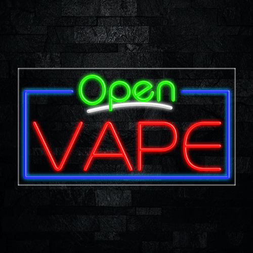 Open Vape LED Flex Sign 33"x 18"