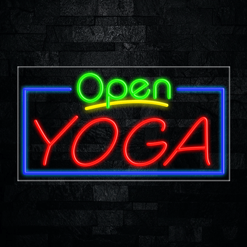 Open Yoga LED Flex Sign 33"x 18"